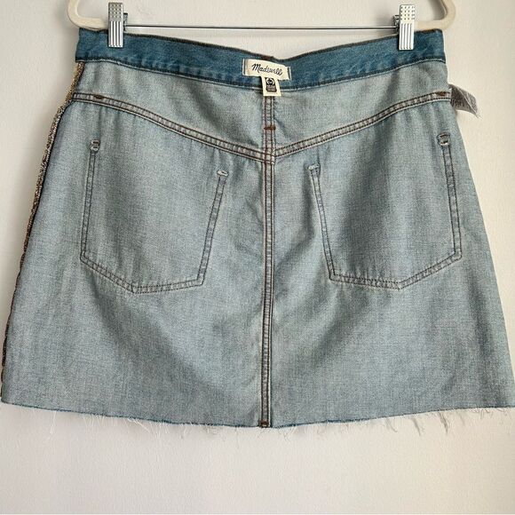 Madewell Rigid Denim A-Line Mini Skirt in Lovell Wash - Picture 10 of 11